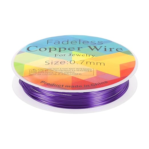 HARFINGTON 10ft Jewelry Wire, 22 Gauge Brass Craft Soft Metal Tarnish Resistant by HARFINGTON