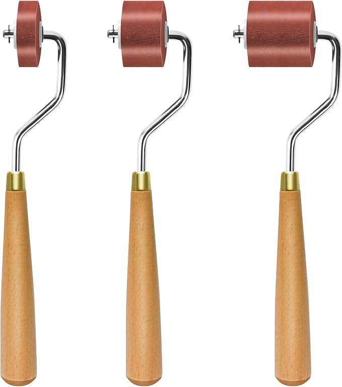 3pcs Rubber Rollers Brayer by CHIVENIDO