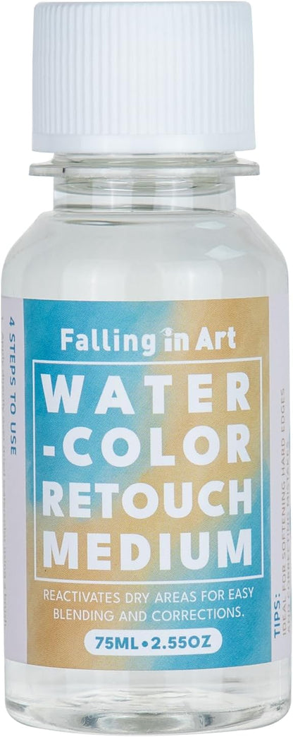 Falling in Art Professional Artist Retouching Varnish, Watercolor Retouch Medium by FallinginArt
