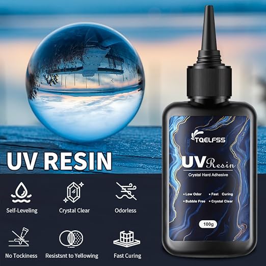 300g UV Resin, Crystal Clear, Hard UV Curing epoxy Resin, Upgraded Formula - Image 2
