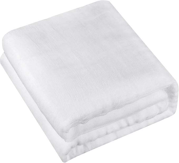 Boao Cheesecloth, Reusable and Breathable, Unbleached Cotton Fine Mesh Weave by Boao