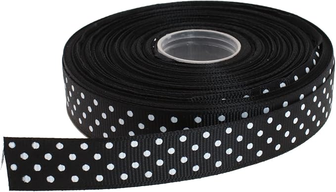 Polka Dot Grosgrain Ribbon 25 Yard Each Roll 100% Polyester by Unknown