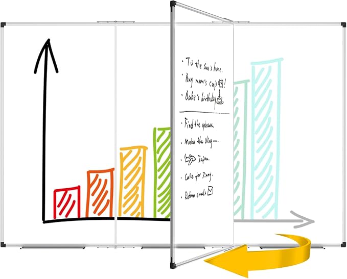 XBoard Magnetic Whiteboard 96 x 48 Inch, Giant Foldable Dry Erase White Board - Image 4