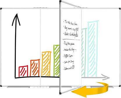 XBoard Magnetic Whiteboard 96 x 48 Inch, Giant Foldable Dry Erase White Board - Image 4