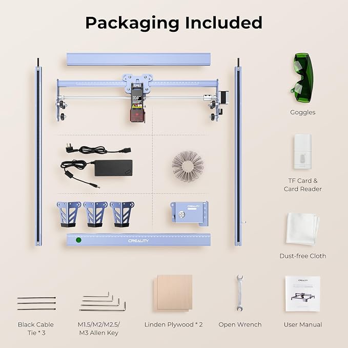 Creality Falcon 5W Laser Engraver Machine, 72w High Precision 0.06mm Laser - Image 7