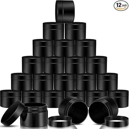 SATINIOR 12 Pack 8 oz Plastic Container Jars by SATINIOR