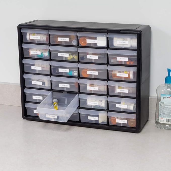 Akro-Mils 24 Drawer Hardware, Craft and Office Supply Storage Cabinet Bundle - Image 7