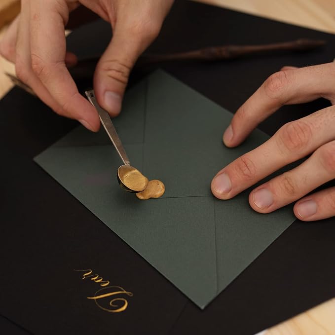 500 Pcs Octagon Sealing Wax Beads Gold Wax Seal Beads - Image 4