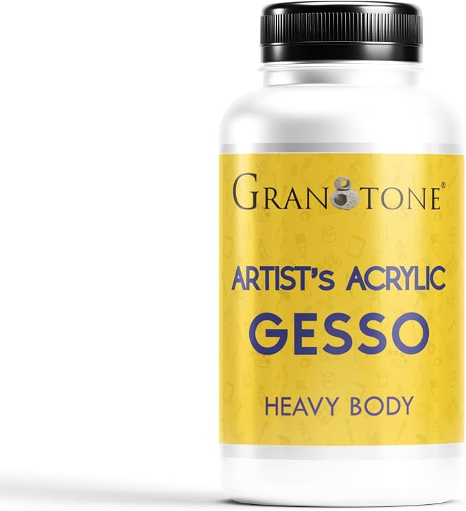 GRANOTONE Acrylic Gesso Water Base | Matte Finish | Interior/Exterior Use | by GRANOTONE
