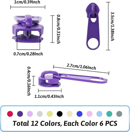 DOITEM 72Pcs Zipper Repair Kit - Image 2