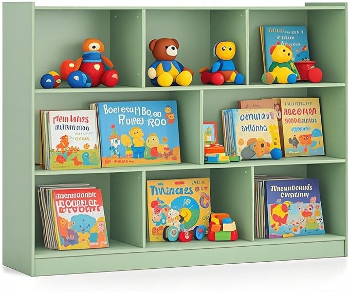 Toy Storage Organizer, 2-Tier Kids Bookshelf, 5 Cube Kids' Bookcases, Cabinets by IFANNY