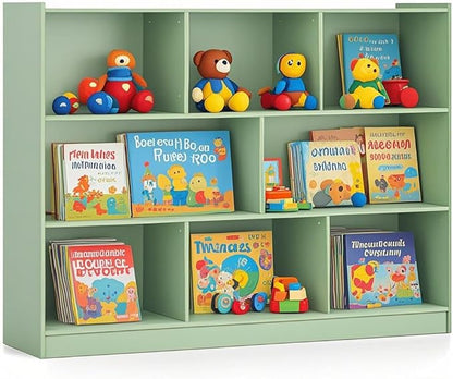 Toy Storage Organizer, 2-Tier Kids Bookshelf, 5 Cube Kids' Bookcases, Cabinets by IFANNY