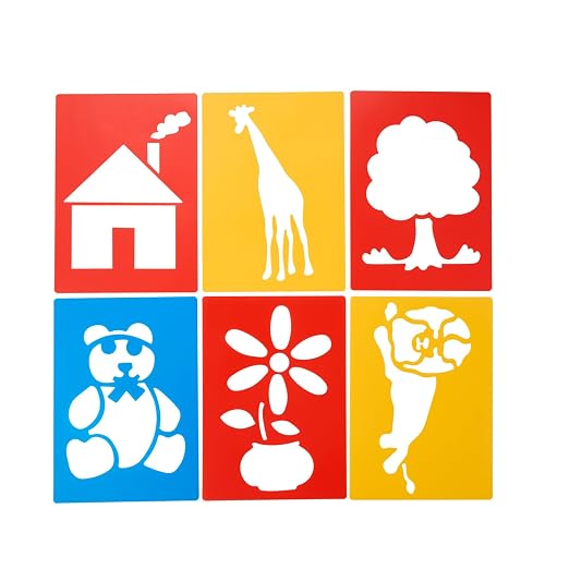 Colorations Large Washable Plastic Everyday Objects Stencils - Image 9