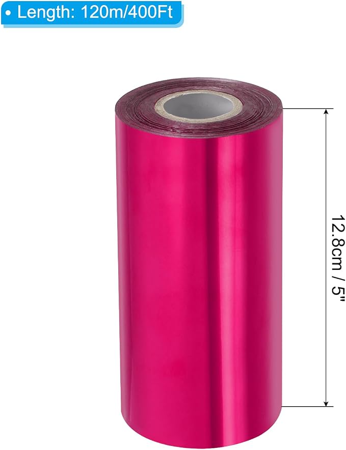 PATIKIL 5"x400Ft Hot Stamping Foil Paper, Heat Transfer Hot Stamping Paper Foil - Image 2