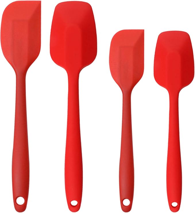 Silicone Spatulas Set, Rubber Spoon Spatula Heat Resistant Spoonula One Piece by MOACC