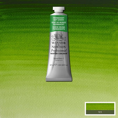 Winsor & Newton Professional Watercolor, 37ml Tube, Permanent Sap Green - Image 7