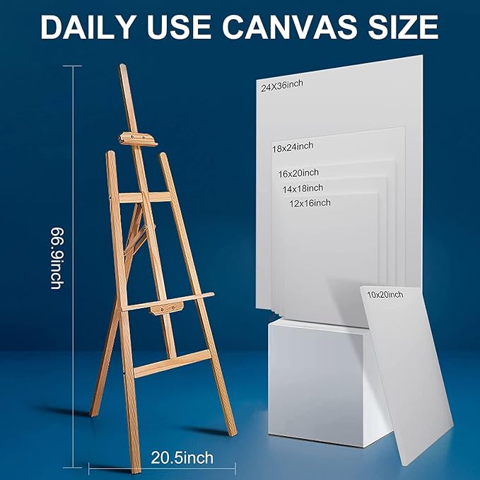 Artkey Stretched Canvases for Painting 30x48 Inch 2-Pack, 12.3 oz Triple Primed - Image 6