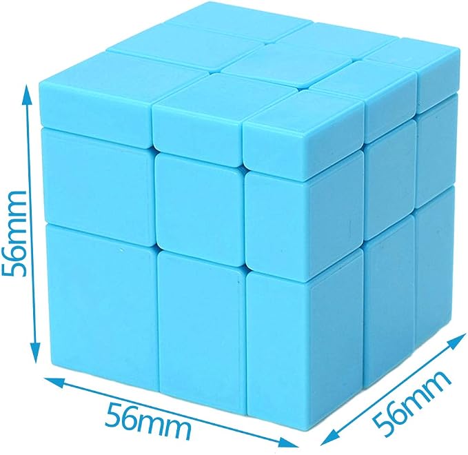 TANCH SS Mirror Speed Cube 3x3 Stickless Dysmorphism Magic Cube Puzzle Toy Blue - Image 4