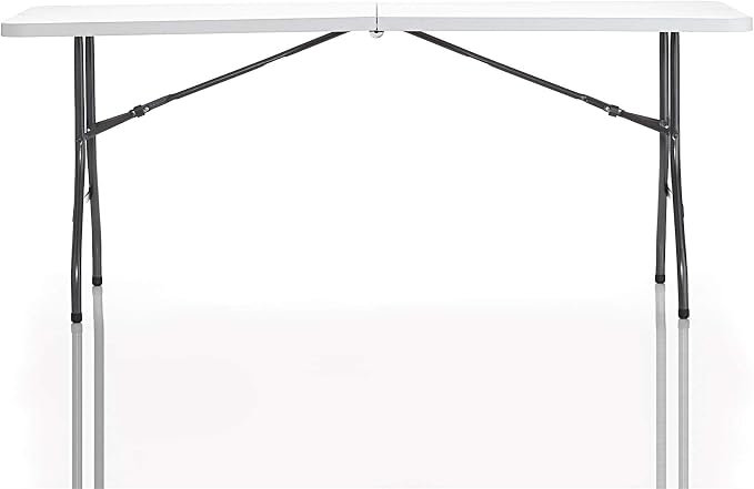 Cosco 6ft Fold-in-Half Blow Molded Folding Table, Indoor/Outdoor, Comfort Handle - Image 9