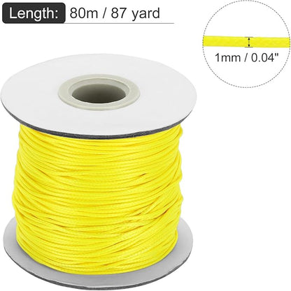 MECCANIXITY Waxed Cord 1mm Waxed Thread 87 Yard Wax String Leather Cord - Image 2