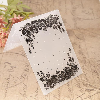 6Pcs Flower Leaf Embossing Folders DIY Craft Paper Card Embossing Template - Image 4