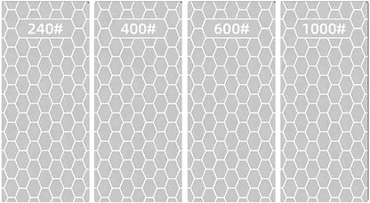Diamond Sharpening Stone for 4 PCS Diamond Plate Honing Stone for Kitchen by ceilyweli