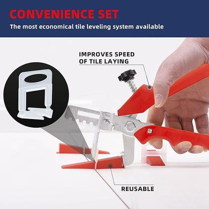 Tile Leveling System with Tile Plier, 1000-Piece Tile Spacers Clips and - Image 3