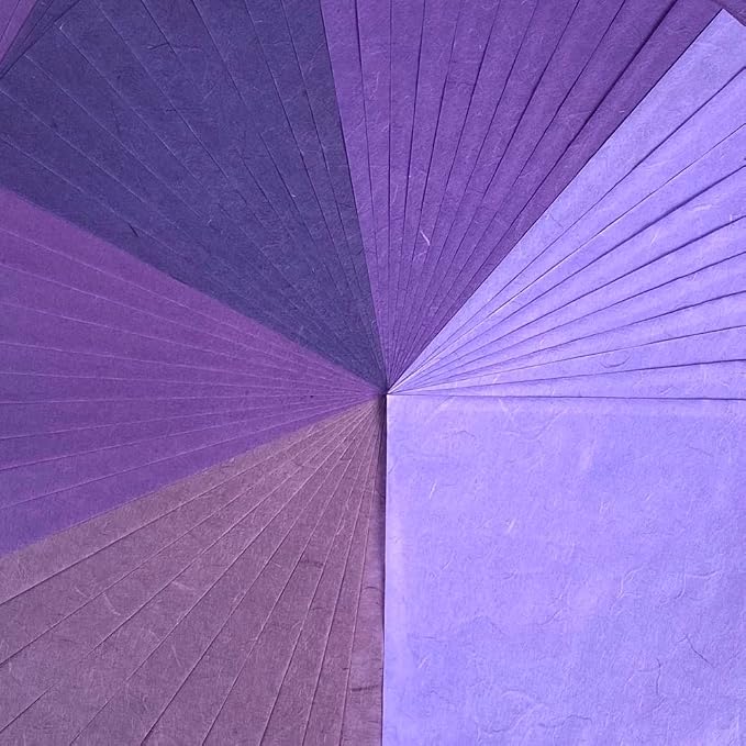 50 Sheets 6 x 6 Inches Natural Fiber Mulberry paper Sheets Square Origami Paper - Image 5