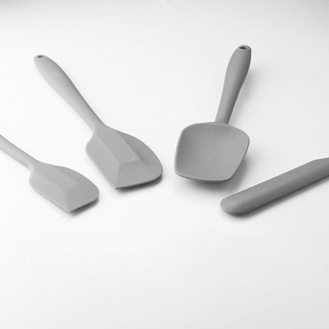 4 Piece Silicone Spatula Set, Flexible Heat Resistant Non-scratch Baking - Image 4