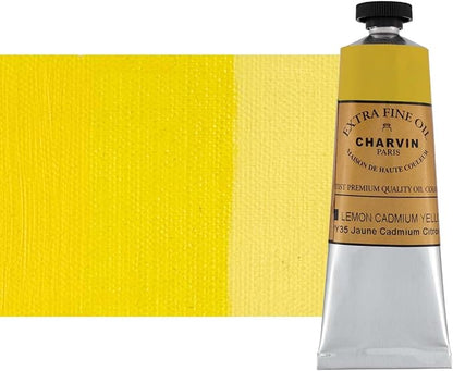 Charvin Extra Fine Oil Paint, Cadmium Yellow Lemon 60 mL by Unknown