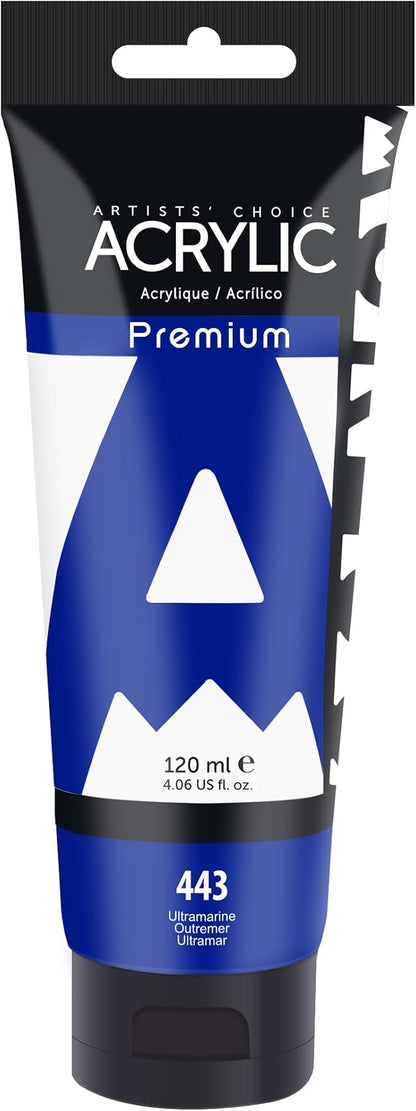 AUREUO Ultramarine Acrylic Paint, 4 Fl Oz / 120ml Single Tube, Rich Pigment Art by AUREUO