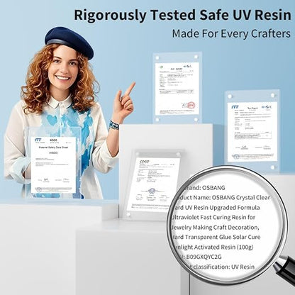 Crystal Clear Hard UV Resin Upgraded Formula Ultraviolet Fast Curing - Image 2