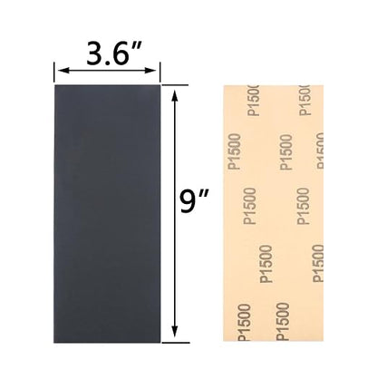 30Pcs 9 x 3.6 Inchs 1500 Grit Wet and Dry Handmade Universal Sanding Sheets - Image 2