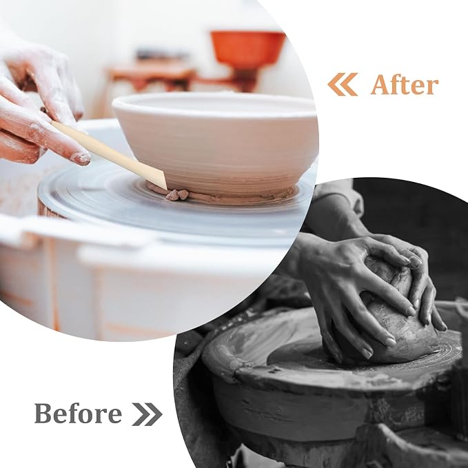 50PCS Wooden Clay Sculpting Tools, 6.2'' Smooth Double Ended Clay Modeling Tools - Image 7