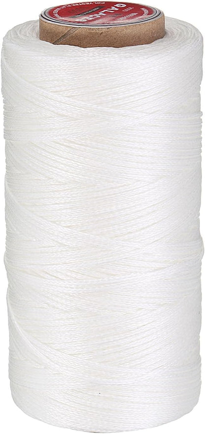 uxcell Flat Leather Sewing Waxed Thread, 140m / 153 Yards Polyester Wax String by uxcell