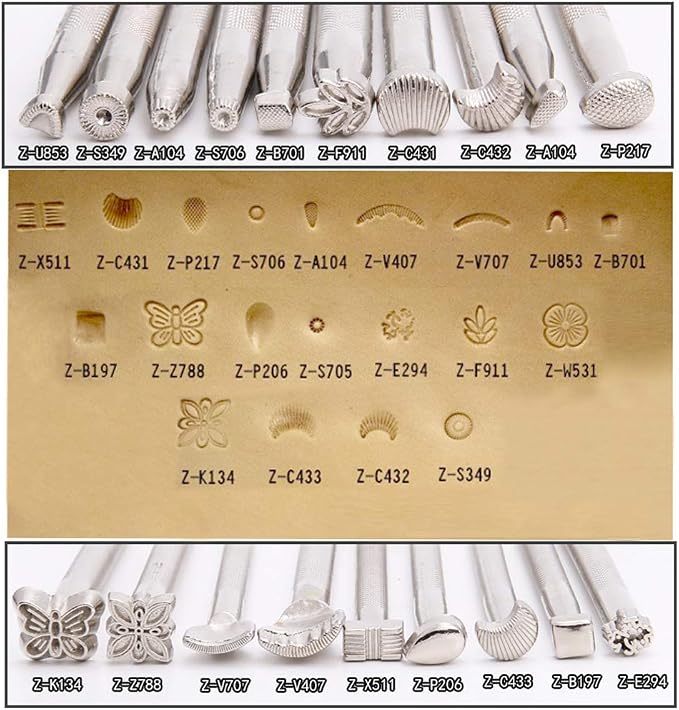 65PCS Leather Stamping Tool Leather Carving Working Saddle Making Tools DIY - Image 3