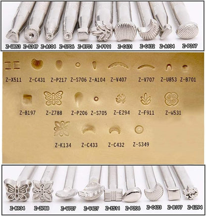 65PCS Leather Stamping Tool Leather Carving Working Saddle Making Tools DIY - Image 3