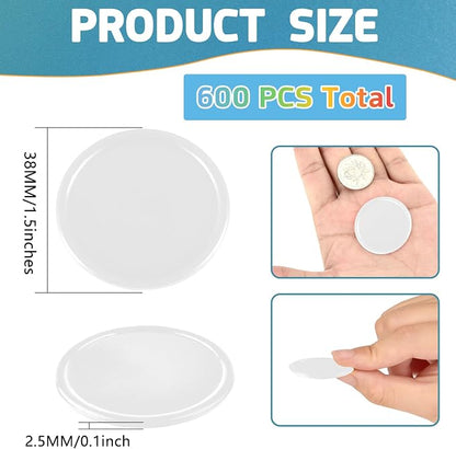 Coopay 600 Pieces Plastic Poker Chips Learning Counters Disks Bingo Chip - Image 2