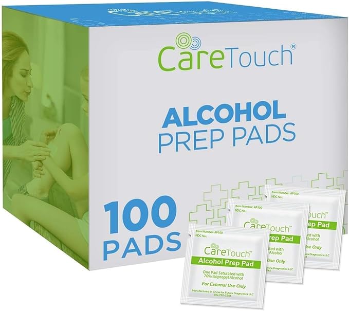 Care Touch 100-Pack Alcohol Wipes by CareTouch