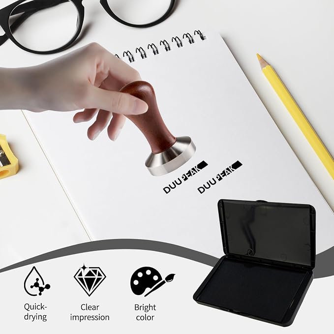 Large Ink Pad for Stamps, 6.14"×3.38" Stamp Pad, Ink Pad for Office, - Image 4
