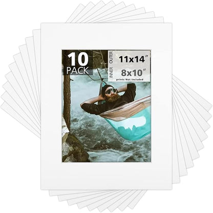 Mat Board Center, 11x14 for 8x10 Off White Color Mats by MatBoardCenter