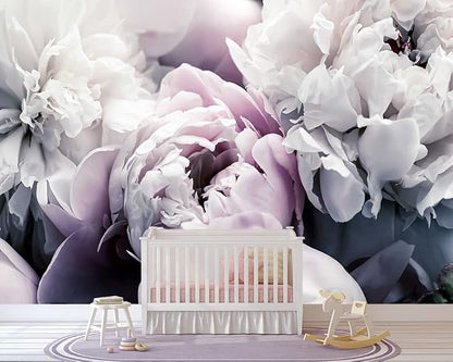 Floral Wallpaper Mural Large Rose Flowers Mural - Image 5