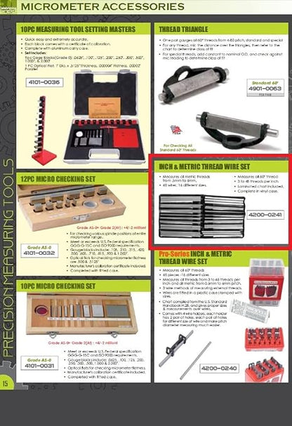 HHIP 4200-0241 48 Piece Thread Wire Measuring Set - Image 6