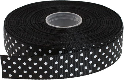 Polka Dot Grosgrain Ribbon 25 Yard Each Roll 100% Polyester by Unknown