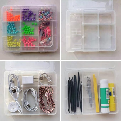 9 Grids 2 Pack Plastic Storage Compartment Organizer Container - Image 6