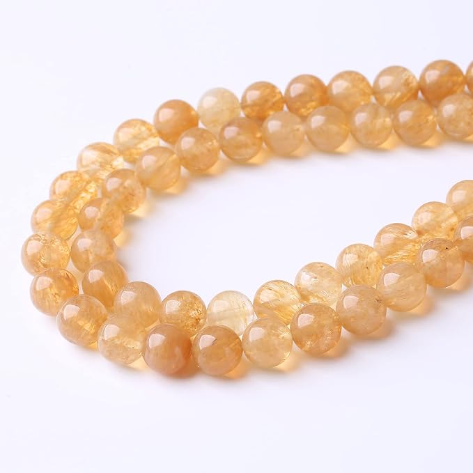 32PCS 12MM Tea Watermenlon Stone Beads Energy Healing Beads - Image 2