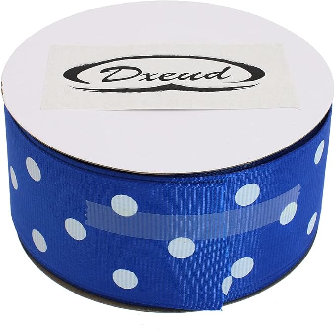 Polka Dot Grosgrain Ribbon 25 Yard Each Roll 100% Polyester - Image 3