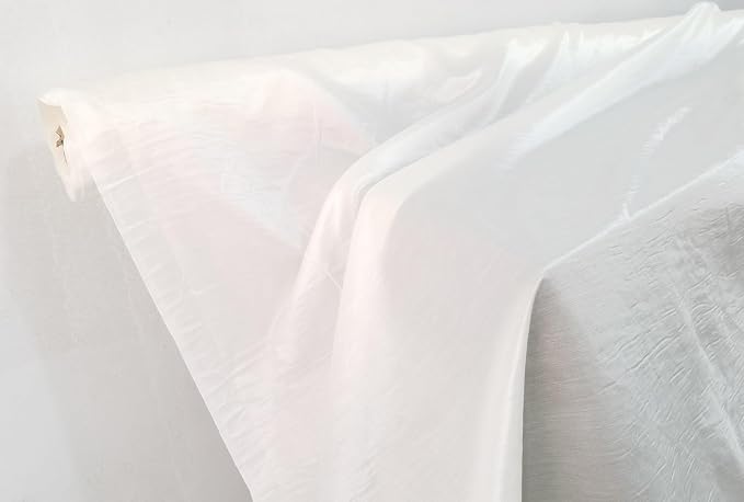 100cm*140cm White Natural Silk Satin Fabric 12 Momme Soft Silk Cotton Fabric - Image 3