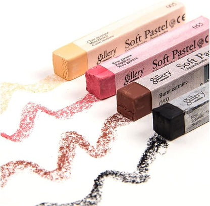 6pcs Square Black Soft Pastel Set, Professional Artist's Sketching Chalk - Image 9