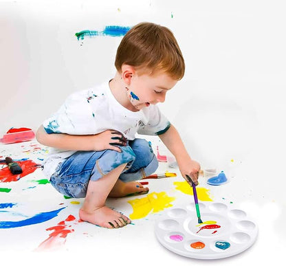 Hulameda 10pcs Paint Tray Palettes, Plastic Round Pallet - Image 6